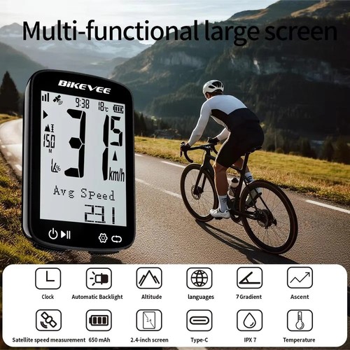 Type rechargeable gps - type-c, bike