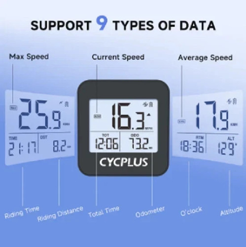 Cycplus gps bike computer - gps,