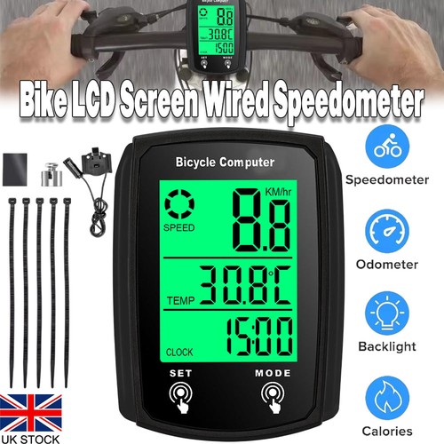 Lcd wired bike computer - lcd,