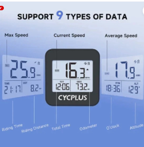 Cycplus gps bike computer - bike,