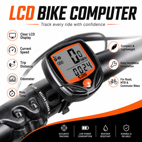 Premium lcd digital bike - lcd,